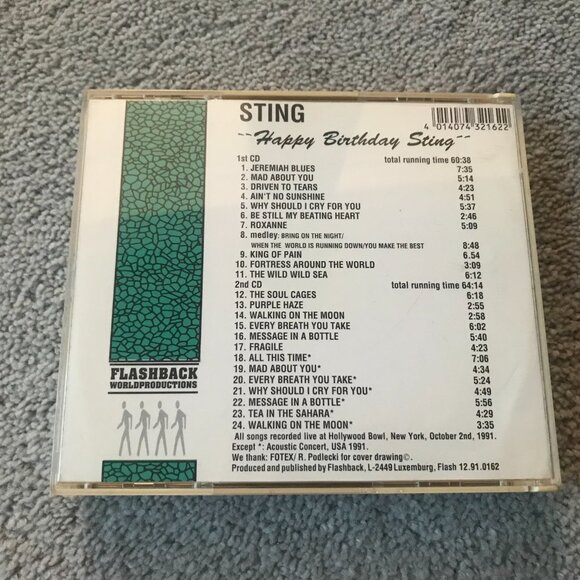 Sting Happy Birthday 2 Disk 1991 CD - Hard To Find Album - Picture 5 of 5